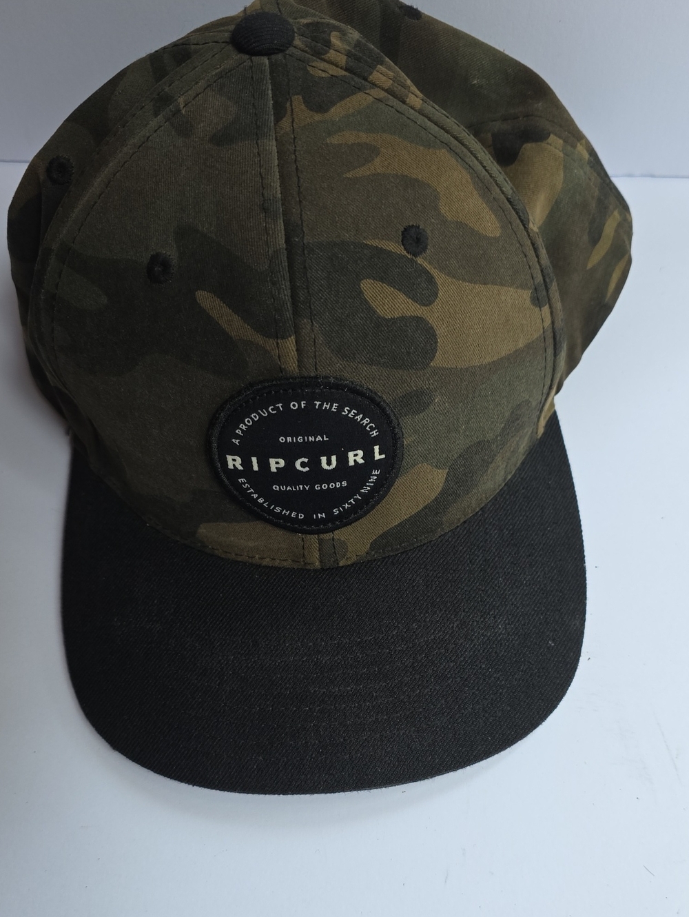 Rip Curl Camo Patch Hat - Olive & Black